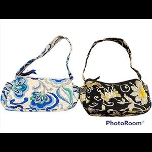 Vera Bradley Retired Purse Bundle - Yellow Bird and Mediterranean White Paisley